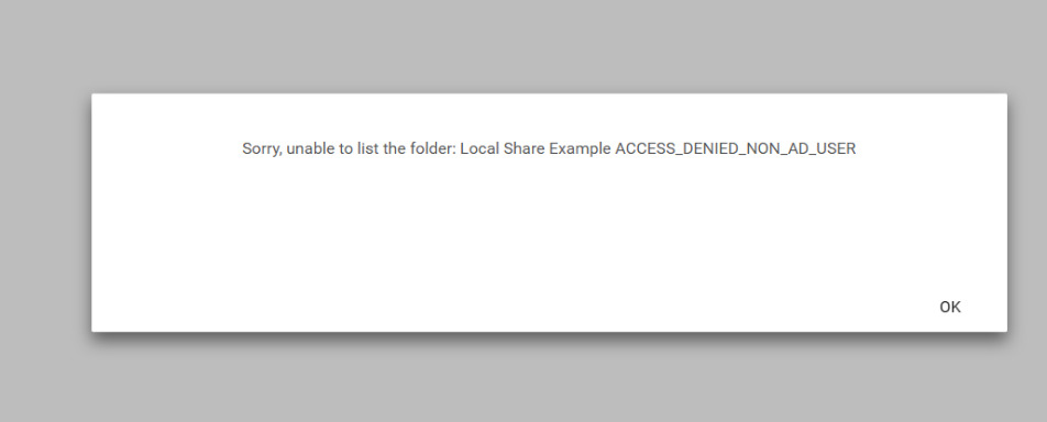 Triofox local file configuration error
