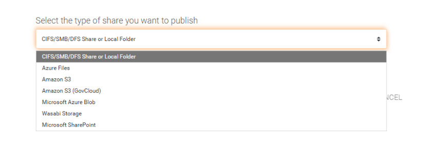 Triofox database options