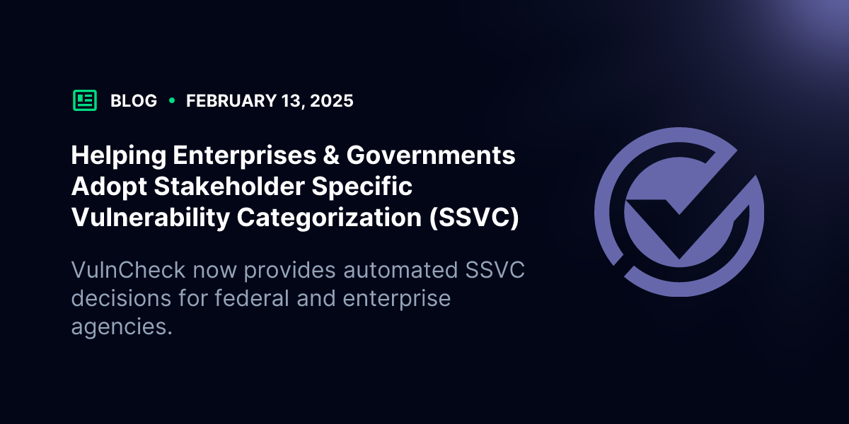 Np Ssvc Helping Enterprises & Governments Adopt Stakeholder Specific ...
