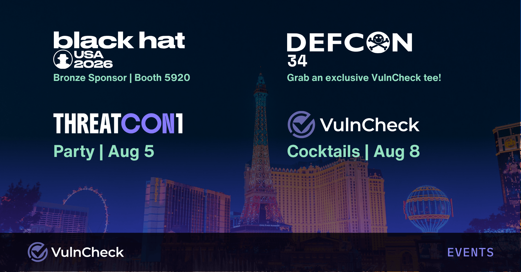 Meet VulnCheck in Las Vegas in August 2026